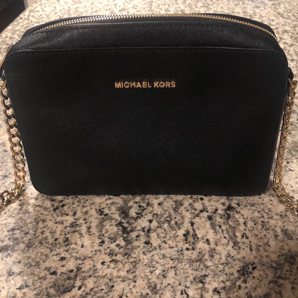 Large black jet set Michael Kors Crossbody